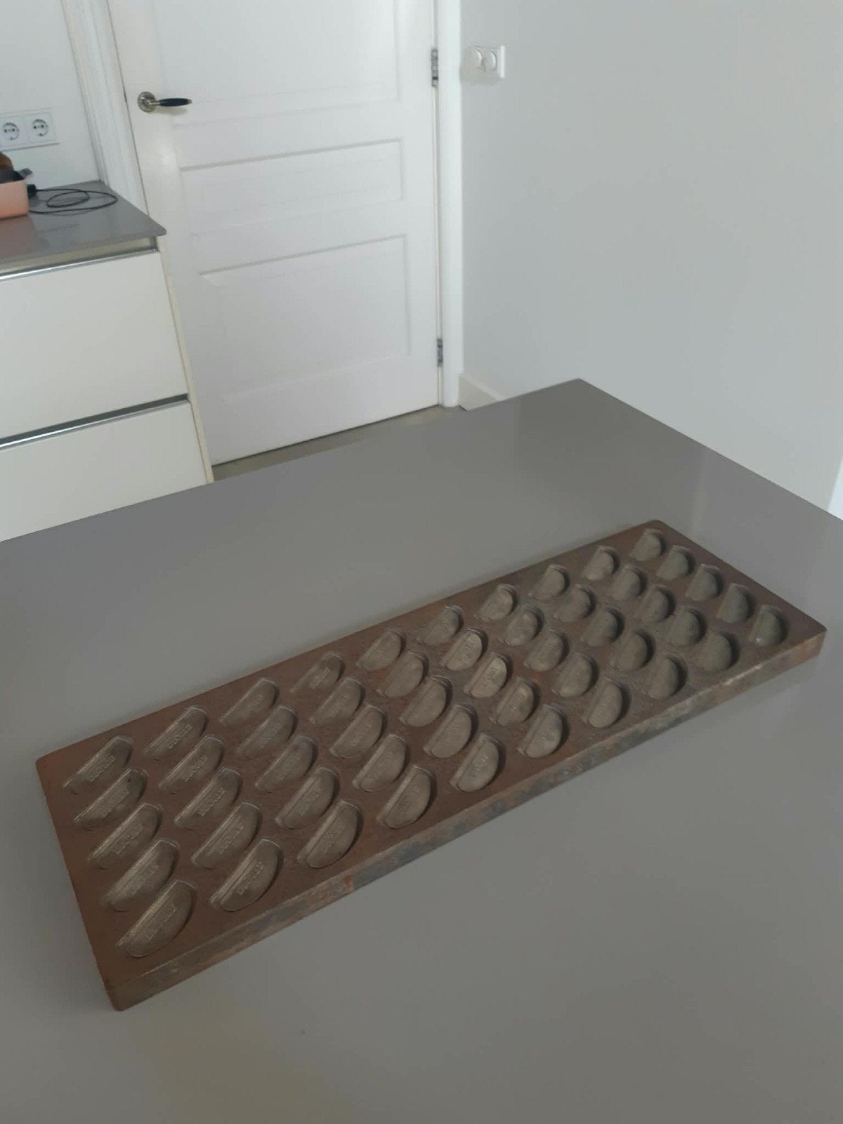 Originele Droste Chocolade Mal voor 50 stuks, Ophalen of Verzenden, Gebruikt