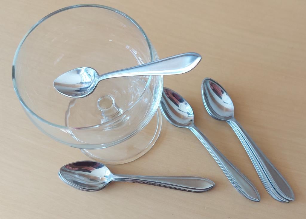 set van 10 advocaat-/-likeurlepeltjes, tijdloos model lepels, Huis en Inrichting, Keuken | Bestek, Ophalen, Gebruikt, Rvs of Chroom