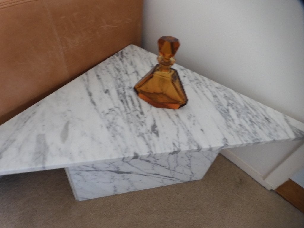 SIDE TABLE ITALIAANS MARMER, Ophalen, Overige materialen, Gebruikt, 75 cm of meer