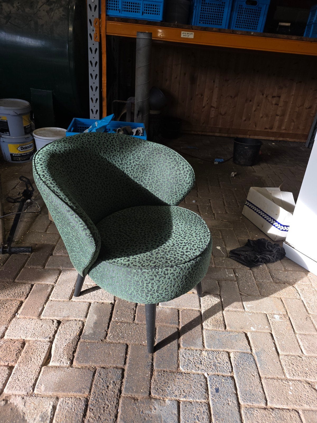 fauteuil groen, Ophalen, Zo goed als nieuw