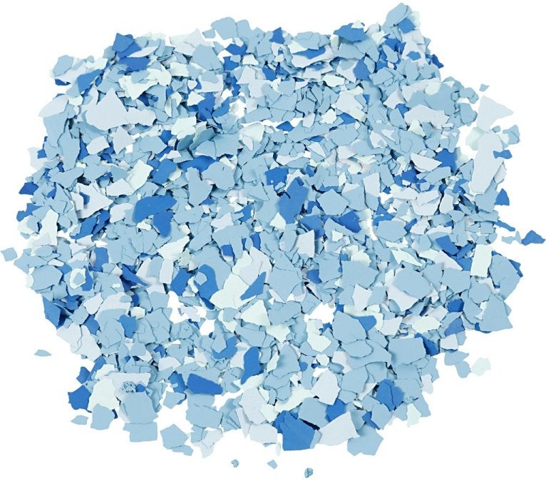 Creotime Terrazzo Flakes (vlokken) blauw strooibus 90 gram, ., Overige thema's, Nieuw, Ophalen of Verzenden
