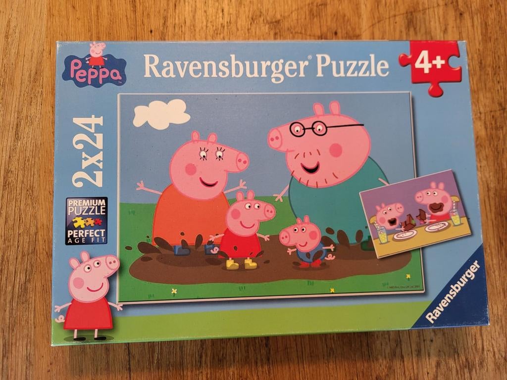 Ravensburger Peppa Pig Puzzel 2x24 stukjes, Ophalen of Verzenden, 10 tot 50 stukjes, Gebruikt, 4 tot 6 jaar