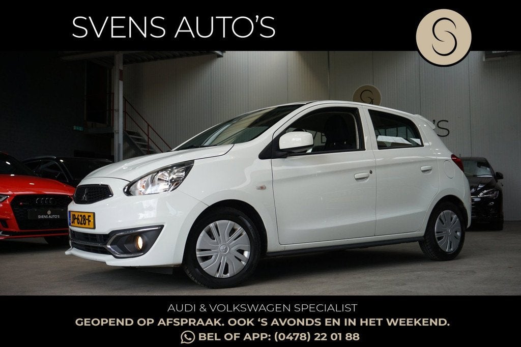 Mitsubishi Space Star 1.0 Airco|Rijklaarprijs!, Auto's, Voorwielaandrijving, Stof, Gebruikt, Wit