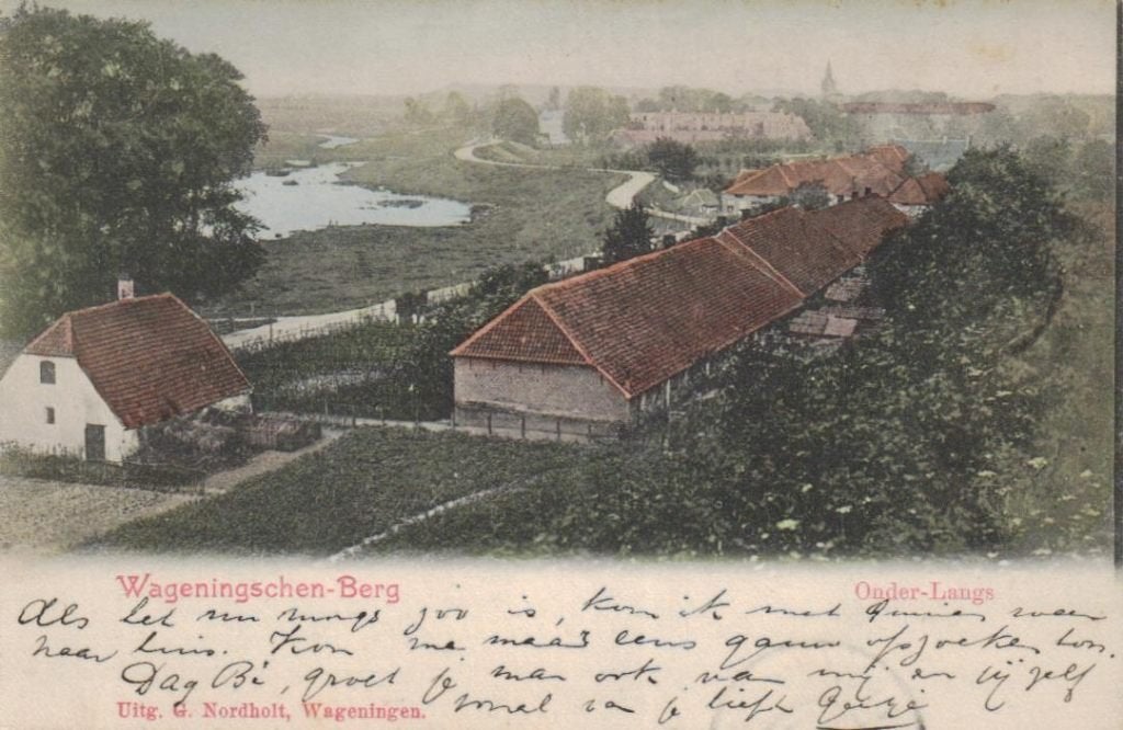 66 Wageningen Wageningsche Berg Onder-Langs 1903 gelopen, Ophalen of Verzenden, Voor 1920, Gelopen, Gelderland