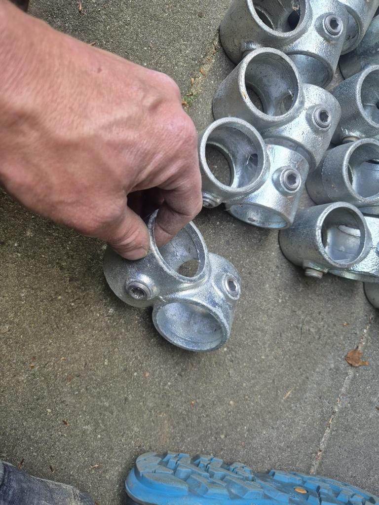 Steigerbuis aluminium 48 mm (3mm) en buiskoppelingen, Ophalen, Gebruikt, Overige typen, Minder dan 2 meter