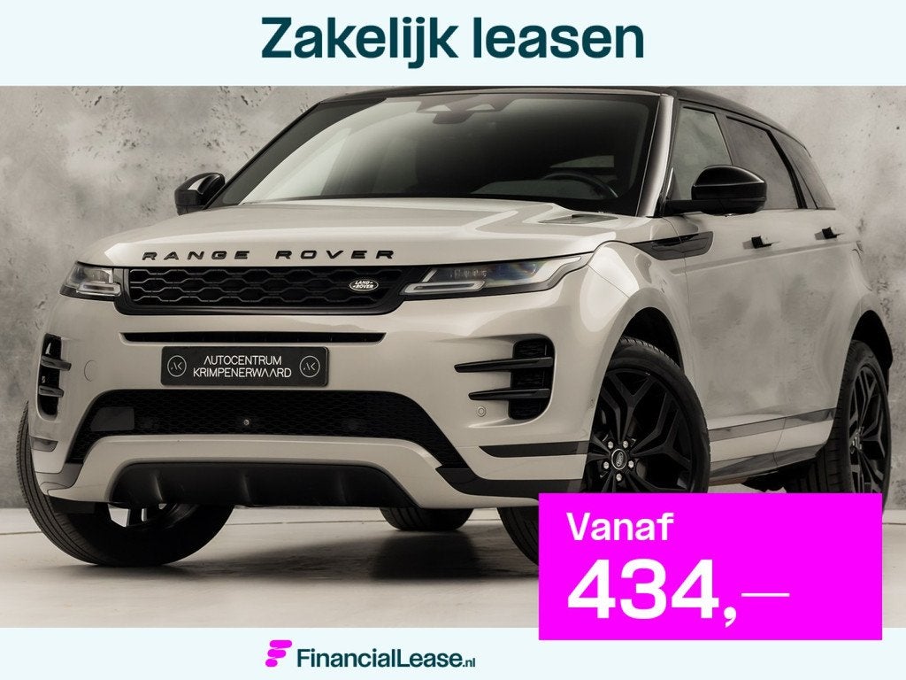 Land Rover Range Rover Evoque 1.5 P300e AWD R-Dynamic 300Pk, Automaat, 12 maanden, Zwart, Bedrijf