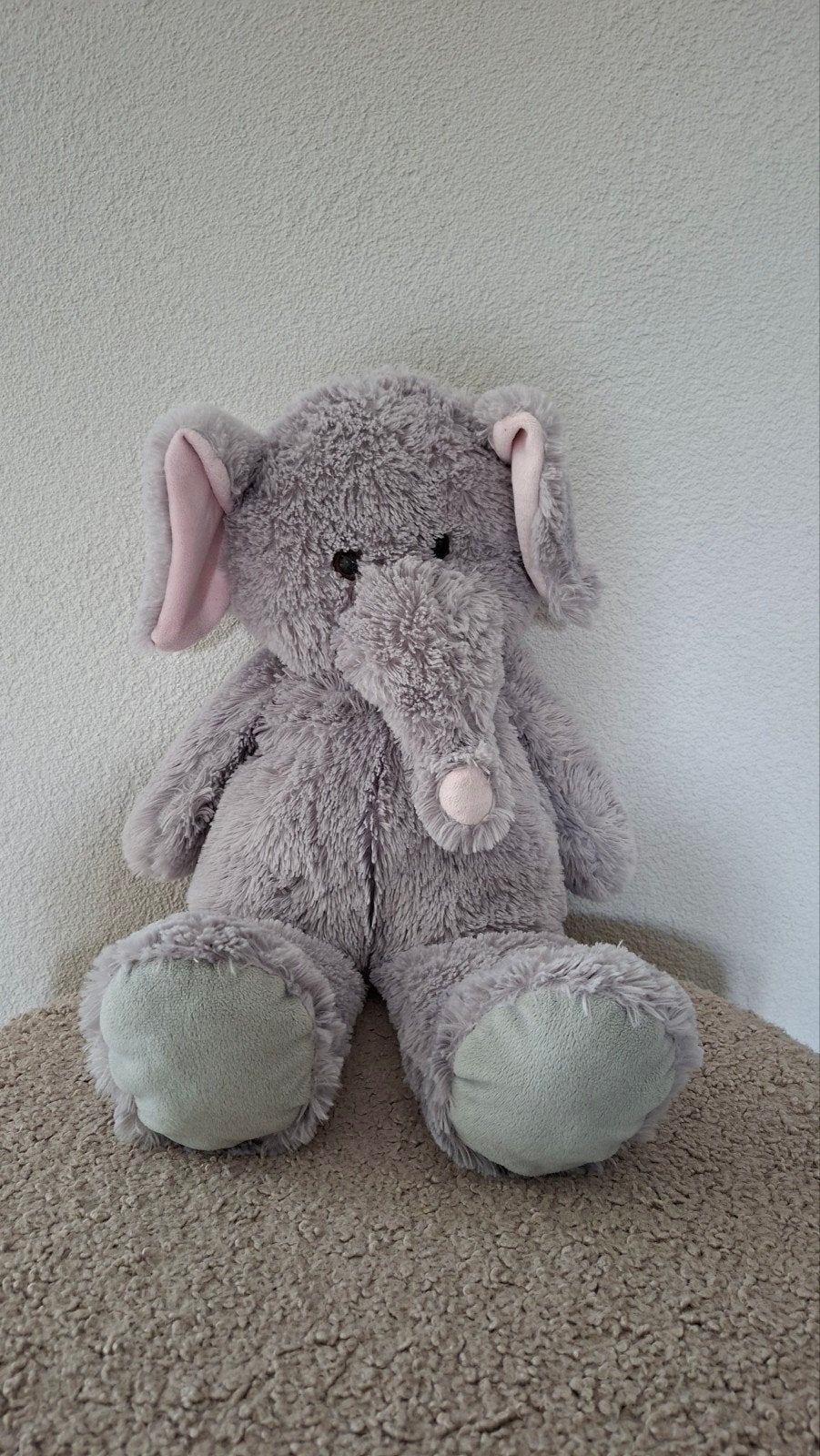 Grote zachte olifant knuffel - 60cm, Ophalen, Gebruikt, Grijs, Middelgroot (20 tot 80 cm)
