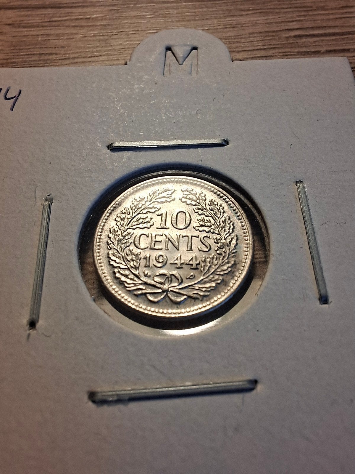 Dubbeltje / 10 cent 1944 | Wilhelmina | Unc, Zilver, Ophalen of Verzenden, 10 cent, Koningin Wilhelmina