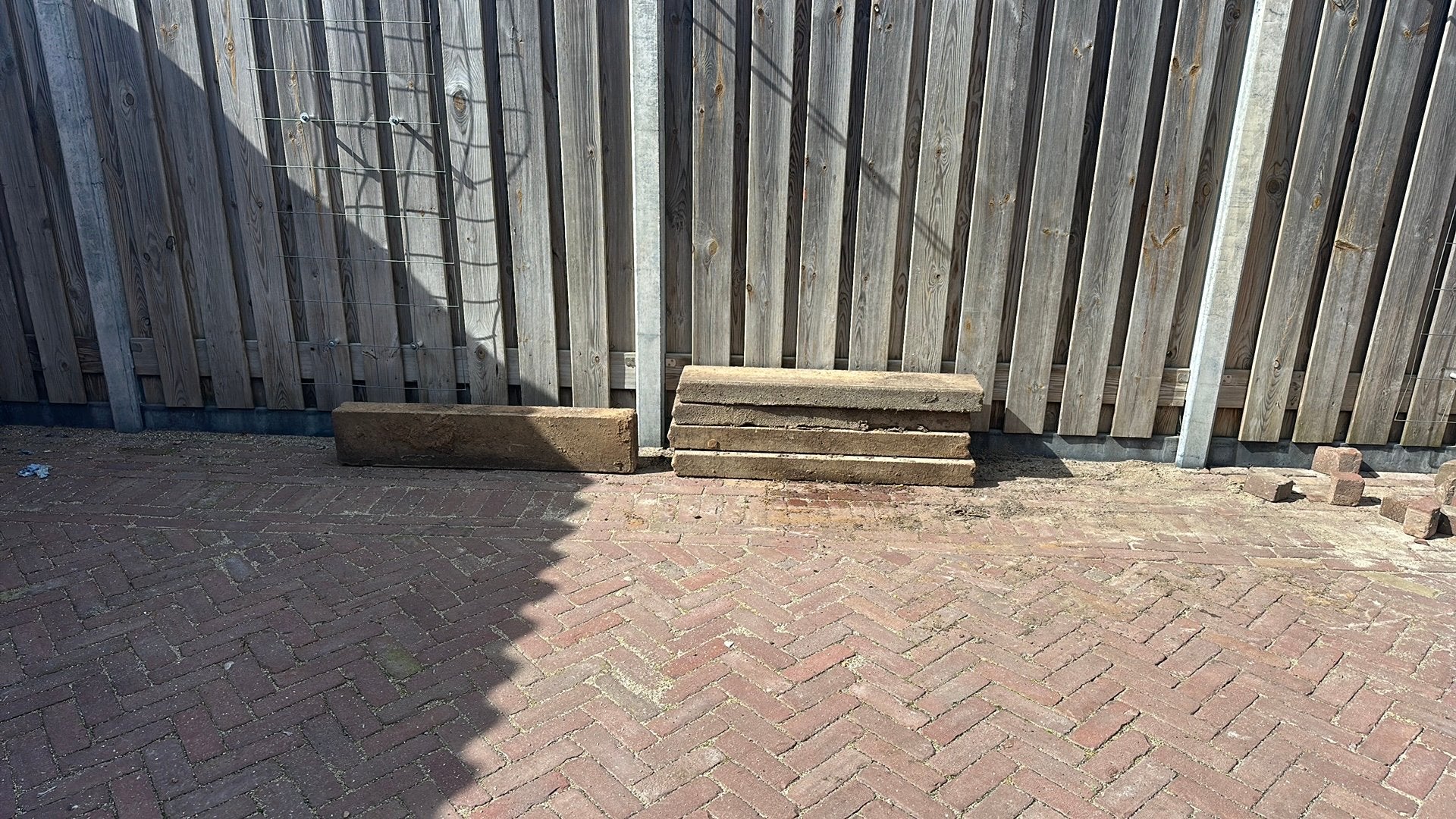 Trottoir banden 1.00x1.20x0.80 cm, Tuin en Terras, Tegels en Klinkers, Ophalen, Gebruikt, Overige typen, Minder dan 5 m²
