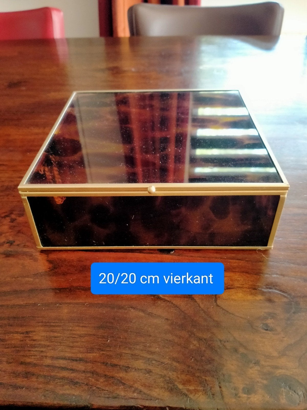 Opberg kistjes tijgerprint, Ophalen, Overige stijlen, Zo goed als nieuw, Glas