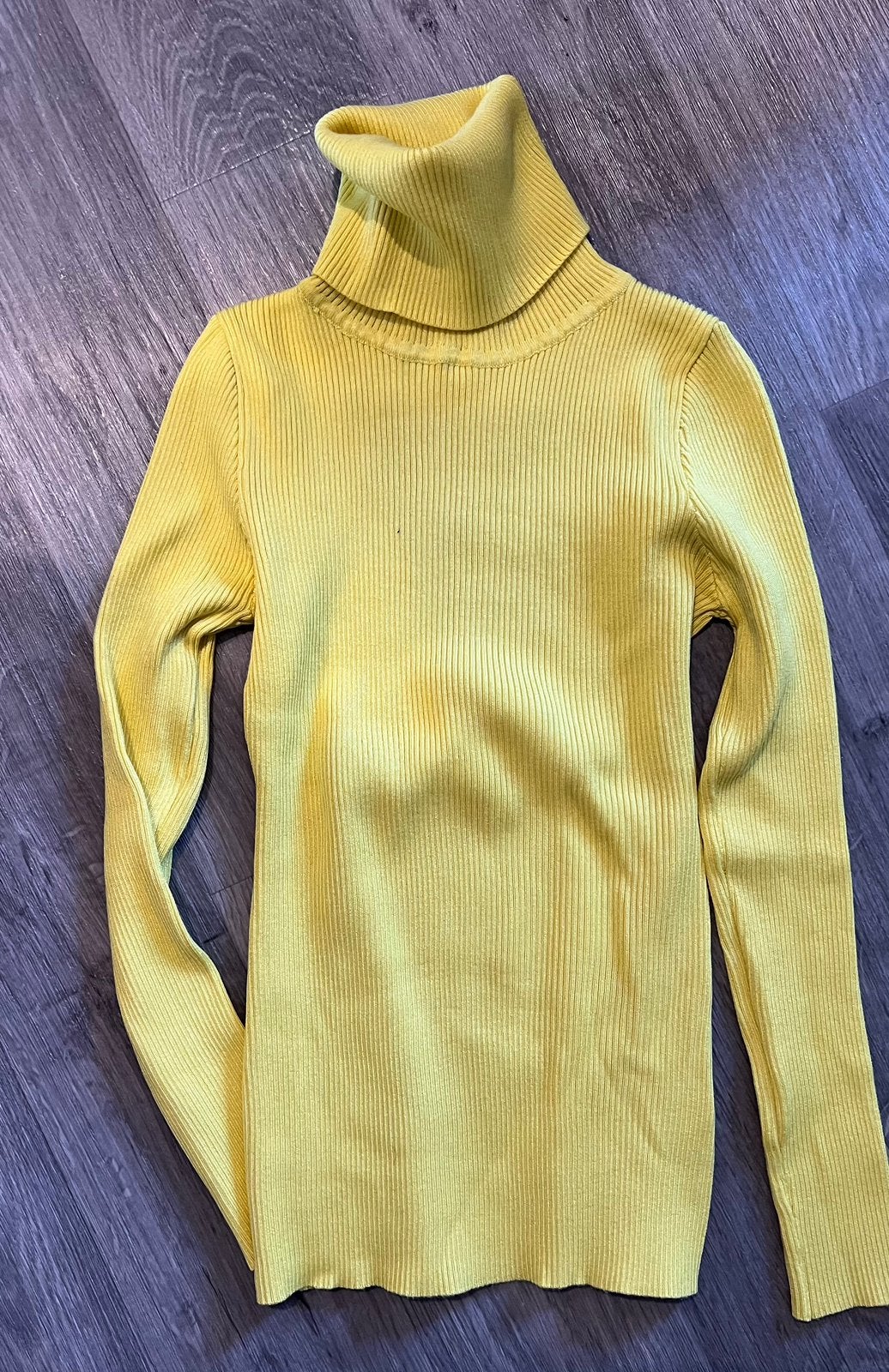 Gele ribbel coltrui, Ophalen of Verzenden, Zo goed als nieuw, Maat 36 (S), Geel