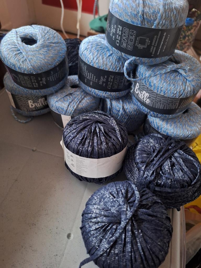 Haak en breigaren kleur blauw, Ophalen of Verzenden, Nieuw, Breien of Haken, Wol of Garen