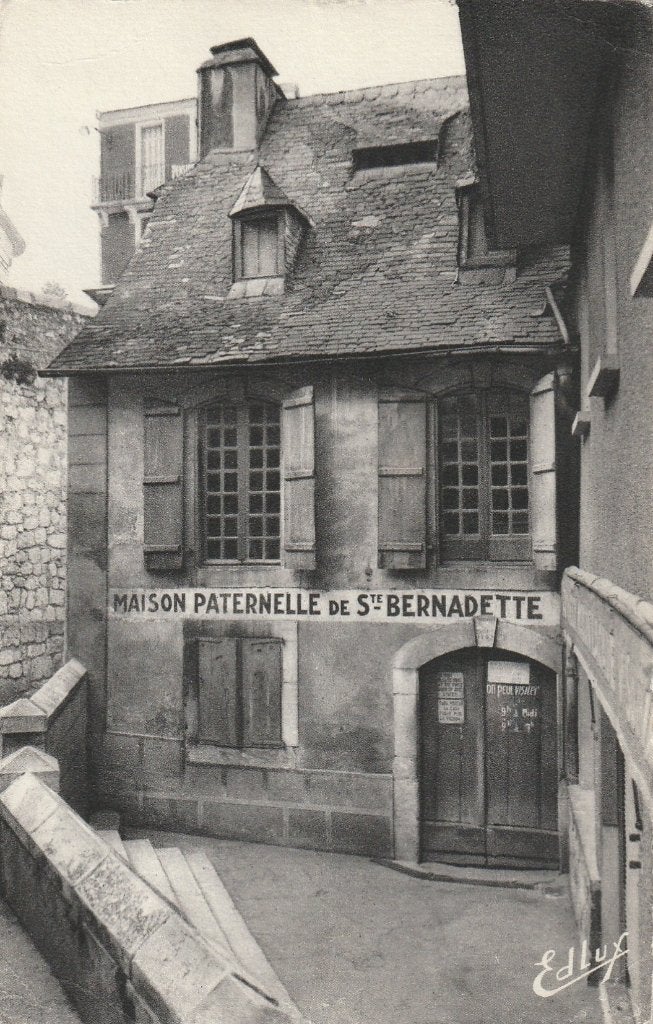 LOURDES BERNADETTE UIT 1959 ZEER MOOIE OUDE KAART KO339, Ophalen of Verzenden, 1940 tot 1960, Gelopen