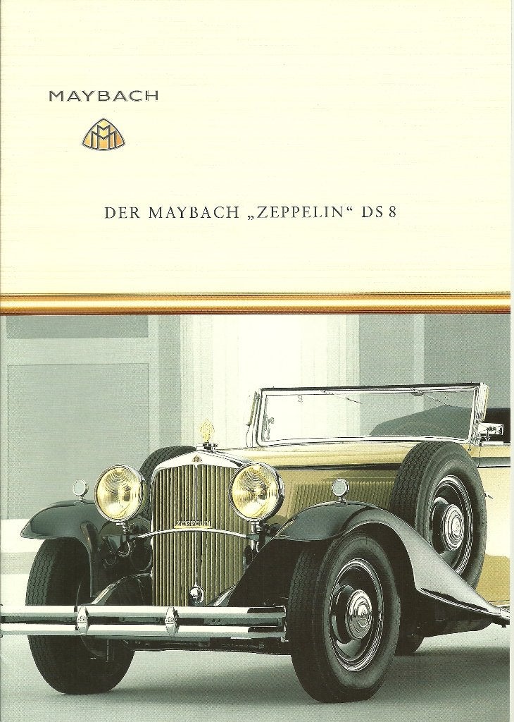 Maybach  Zeppelin" DS8 folder, Boeken, Auto's | Folders en Tijdschriften, Gelezen, Overige merken, Ophalen of Verzenden