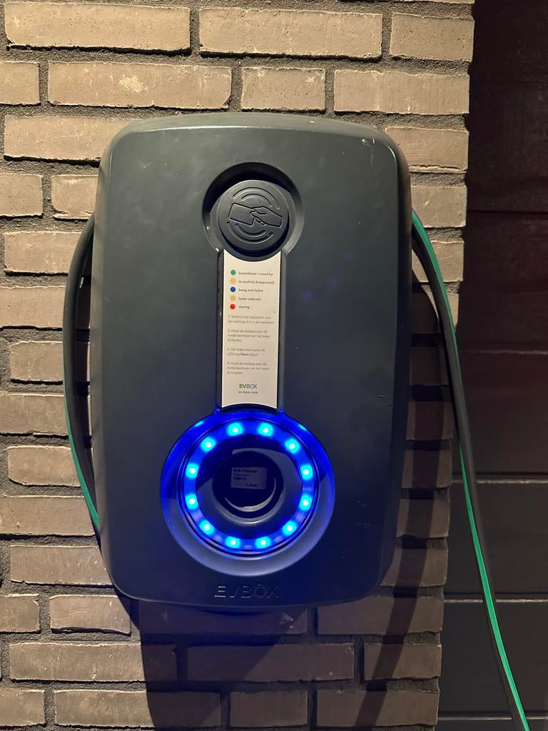EVBox Laadpaal 7.4kW - incl vaste kabel en aparte aardlek, Auto diversen, Laadpalen, Ophalen, Gebruikt, Laadpaal en Laadkabel