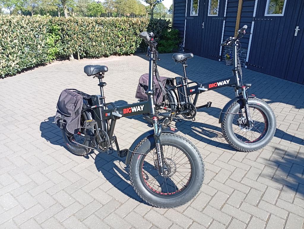Sportieve nieuwe electrische vouwfietsen, 20 inch of meer, Versnellingen, Zo goed als nieuw, Totaal opvouwbaar