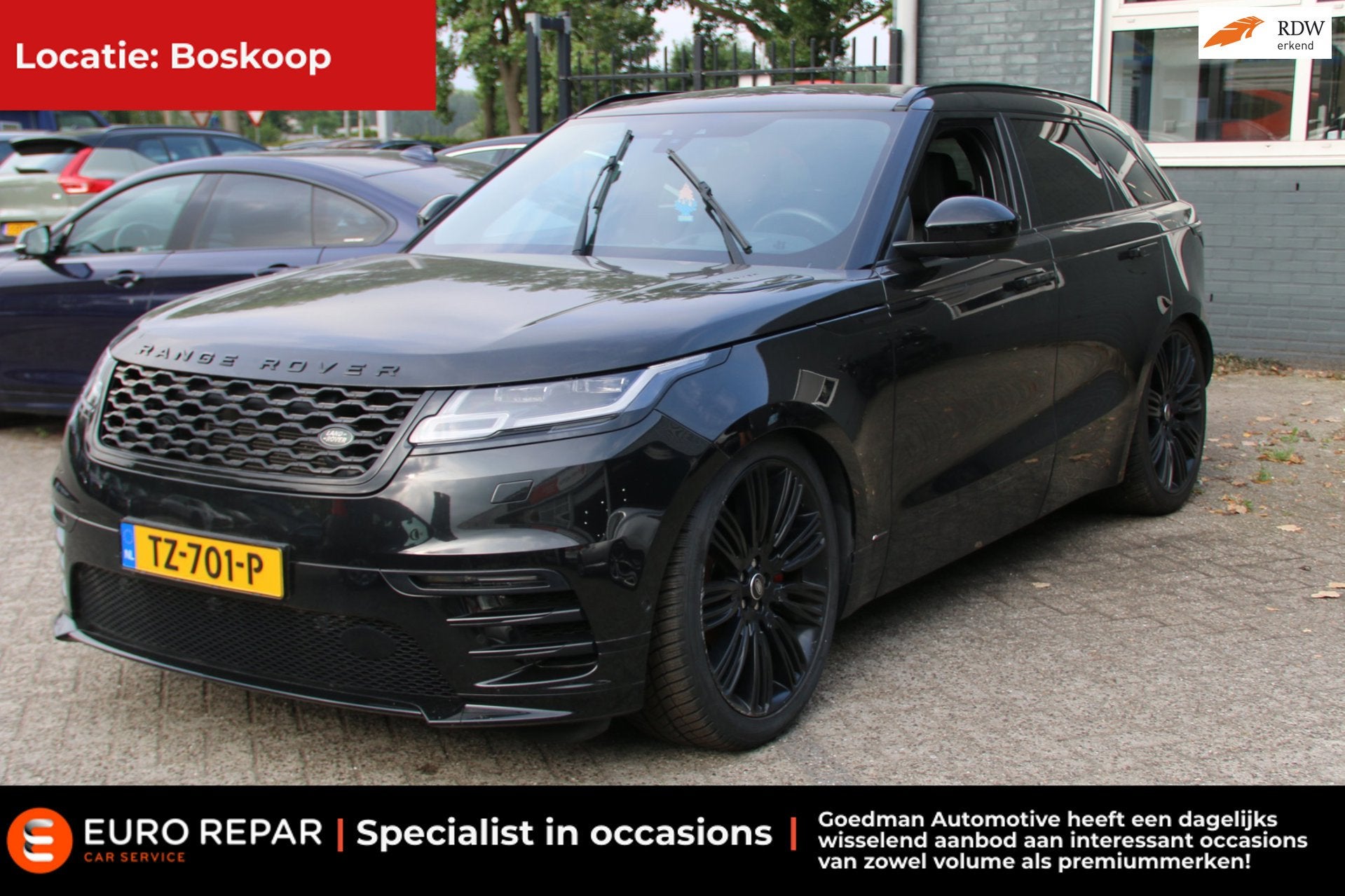 Land Rover Range Rover Velar 2.0 I4 AWD EXPORt PRICE MOTOR D, Auto's, Land Rover, Automaat, Gebruikt, Zwart, Bedrijf