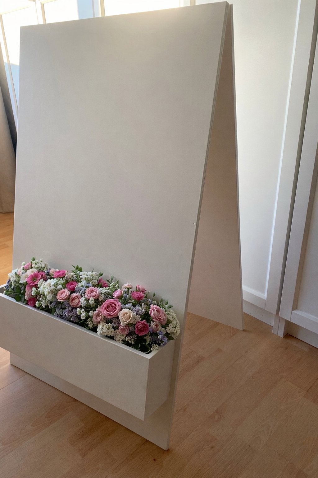 Welkomstbord bruiloft met bloembak, Ophalen, Nieuw, Versiering, Geboorte of Huwelijk