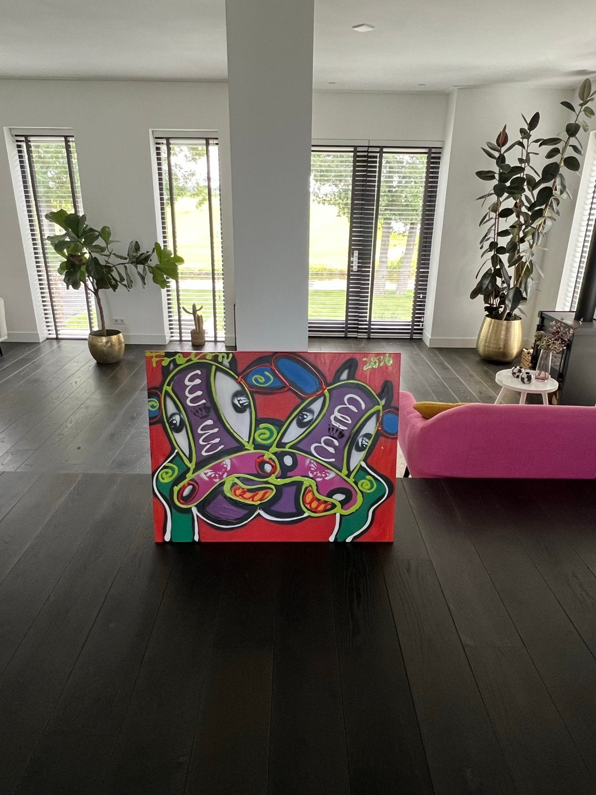 Acryl verf schilderij van Fabian Art, Ophalen, Abstract, Handgeschilderd, Olieverf