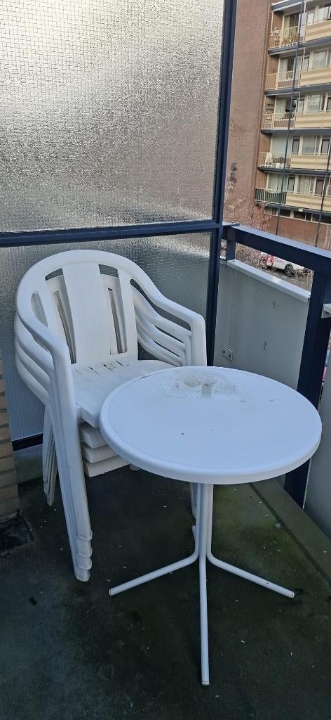 Tuinsetje, Ophalen, Gebruikt, Kunststof, 4 zitplaatsen