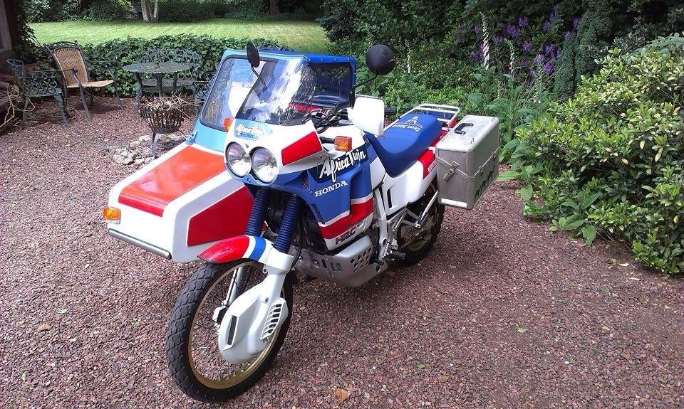 Honda XRV 650 750 Africa Twin LOS zijspan + 2 Alu, koffers, Motoren, Ophalen, Gebruikt