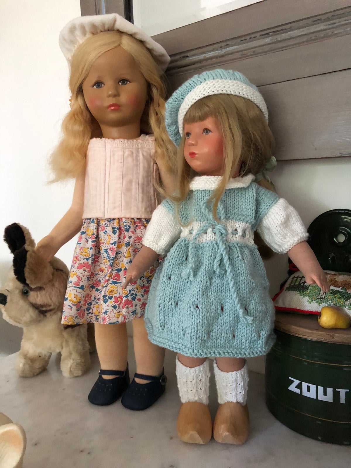 Oude Kathe Kruse ree rendier haar gestopt, Ophalen of Verzenden, Gebruikt, Pop