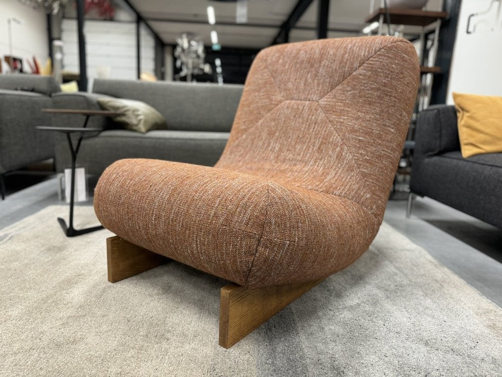 Showmodel Label van den Berg Bean Fauteuil design stoel, Huis en Inrichting, Hout, 100 tot 125 cm, Nieuw, Ophalen of Verzenden