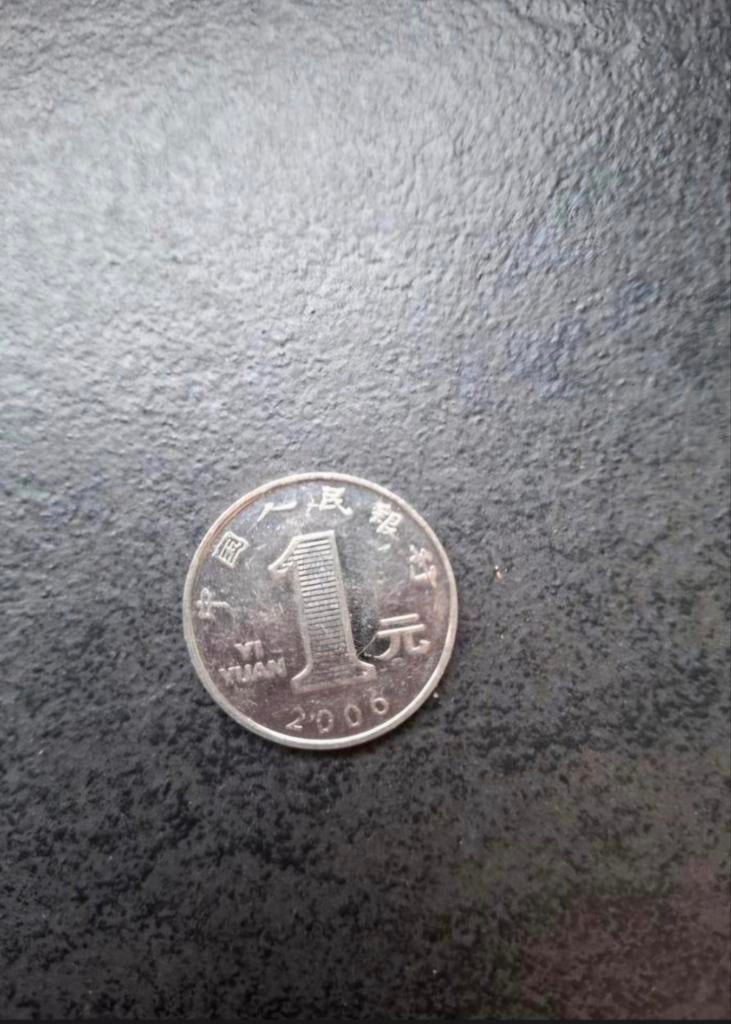 Chinese 1 Yuan munt 2006 - Zeldzaam verzamelobject, Ophalen of Verzenden, Oost-Azië, Losse munt