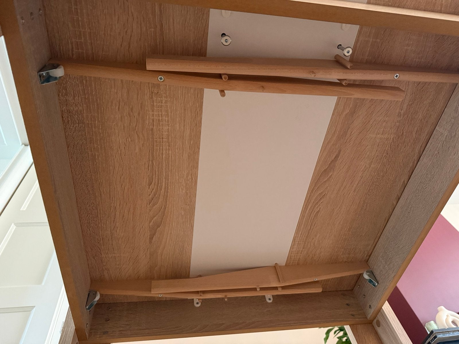Foto 6 van Uitschuifbare eettafel eikenhout-look