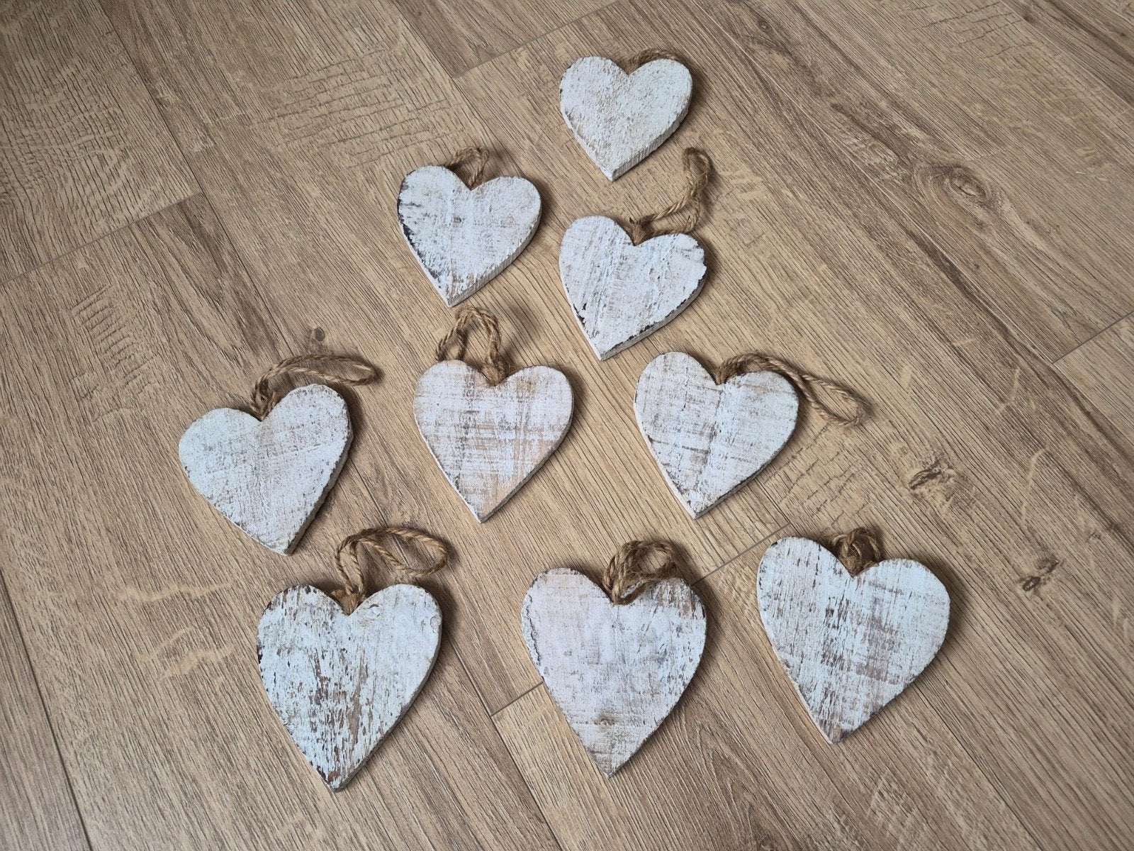 Houten harten voor in de kerstboom, Hobby en Vrije tijd, Ophalen