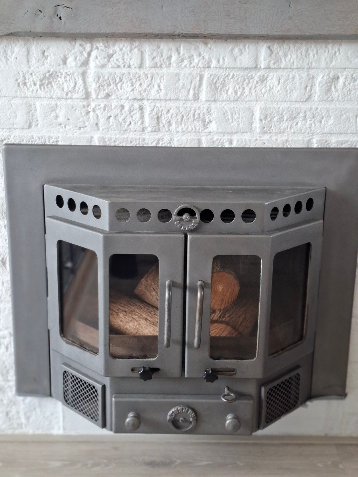 Inbouw Barrabas Houtkachel - Gezellige Warmte voor uw Woning, Huis en Inrichting, Ophalen, Gebruikt, Houtkachel, Inbouw