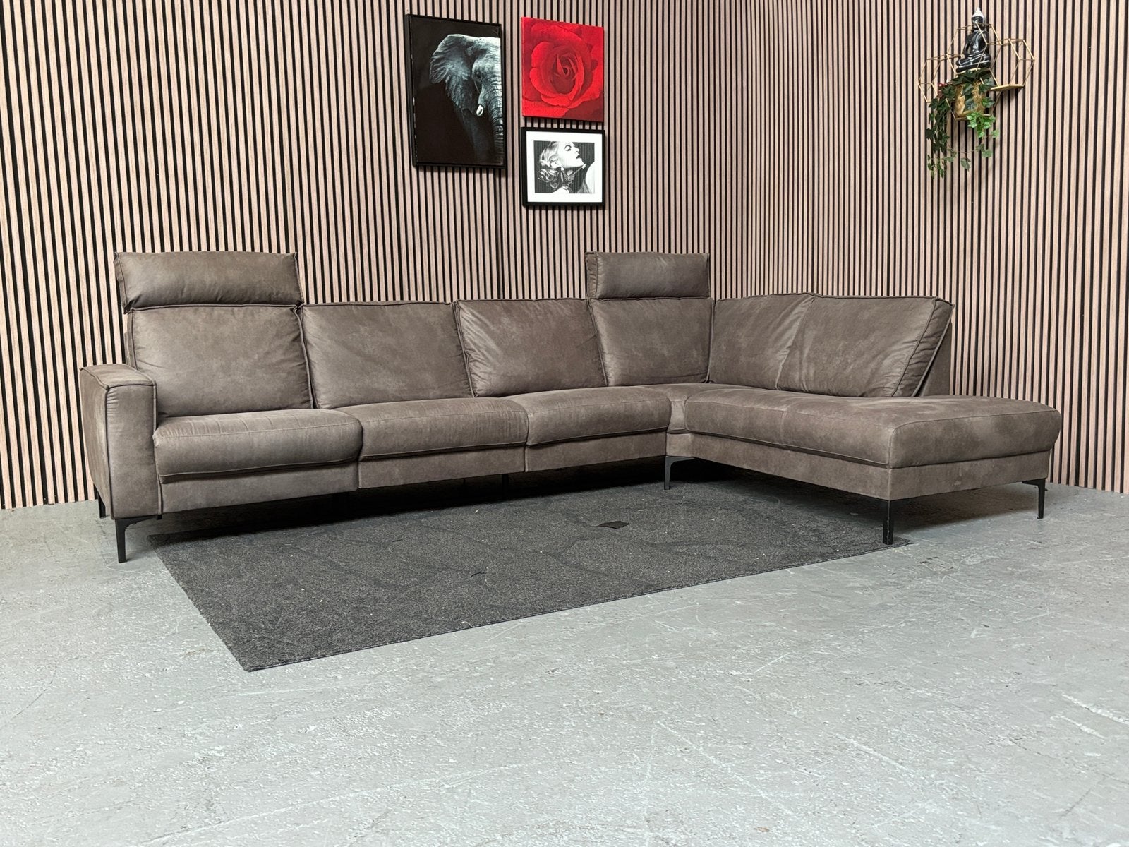 GRATIS LEVERING Haco Belfast Hoekbank 320x210 GEREINIGD, Hoekbank, 300 cm of meer, Kunststof, Ophalen of Verzenden