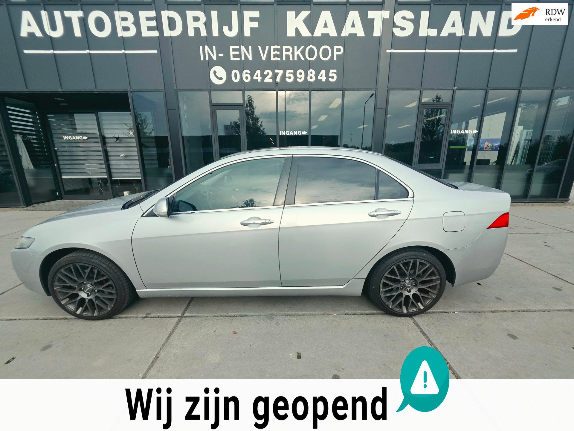 Honda Accord 2.4i Type-S Airco - Automaat - LPG-g3 -, Auto's, Stof, Gebruikt, Zwart, 11 km/l