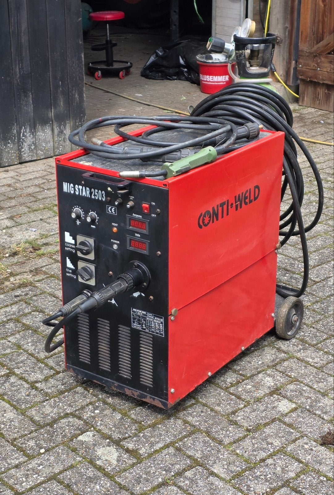 Conti-Weld MIG Star 2503 Lasapparaat met gasfles, Ophalen, Gebruikt, 250 ampère of meer, Co2