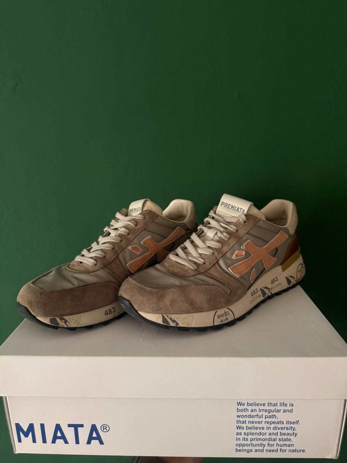 Premiata 483 – maat 42, Bruin, Ophalen of Verzenden, Sneakers of Gympen, Zo goed als nieuw