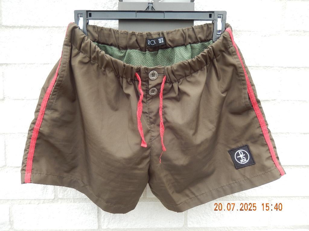 Rox heren Swim Short - Zwembroek Dustin - Groen - Slim Fit M, Rox, Maat 48/50 (M), Ophalen of Verzenden, Zwemshort