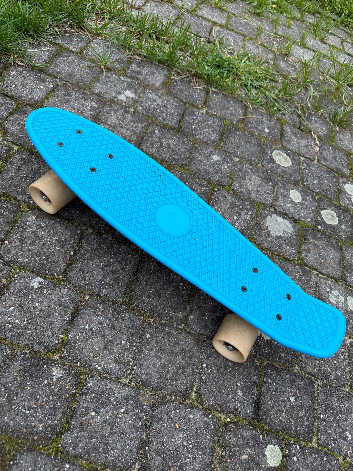 Oxelo Skate Junior Plastic Blauw Skateboard, Ophalen, Gebruikt, Skateboard
