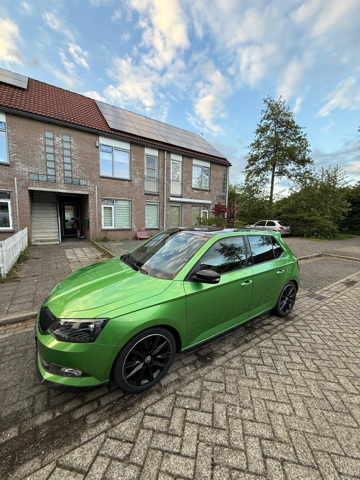 Skoda Fabia 1.2 TSI 66KW 2015 Groen, Auto's, Euro 6, 4 cilinders, Overige bekleding, Handgeschakeld