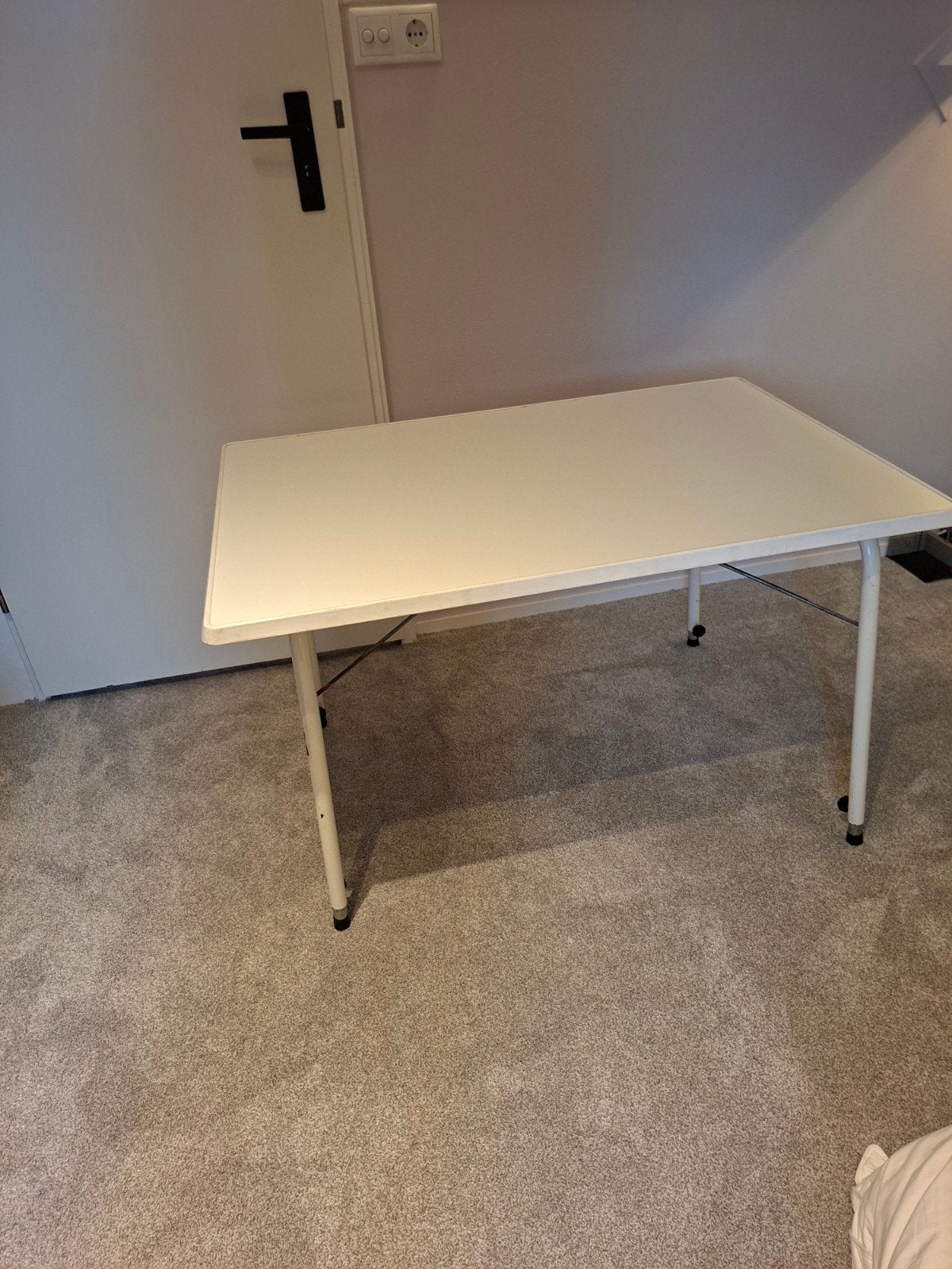 Stevige Campingtafel 70x100 cm - Hoogte Verstelbaar, Ophalen