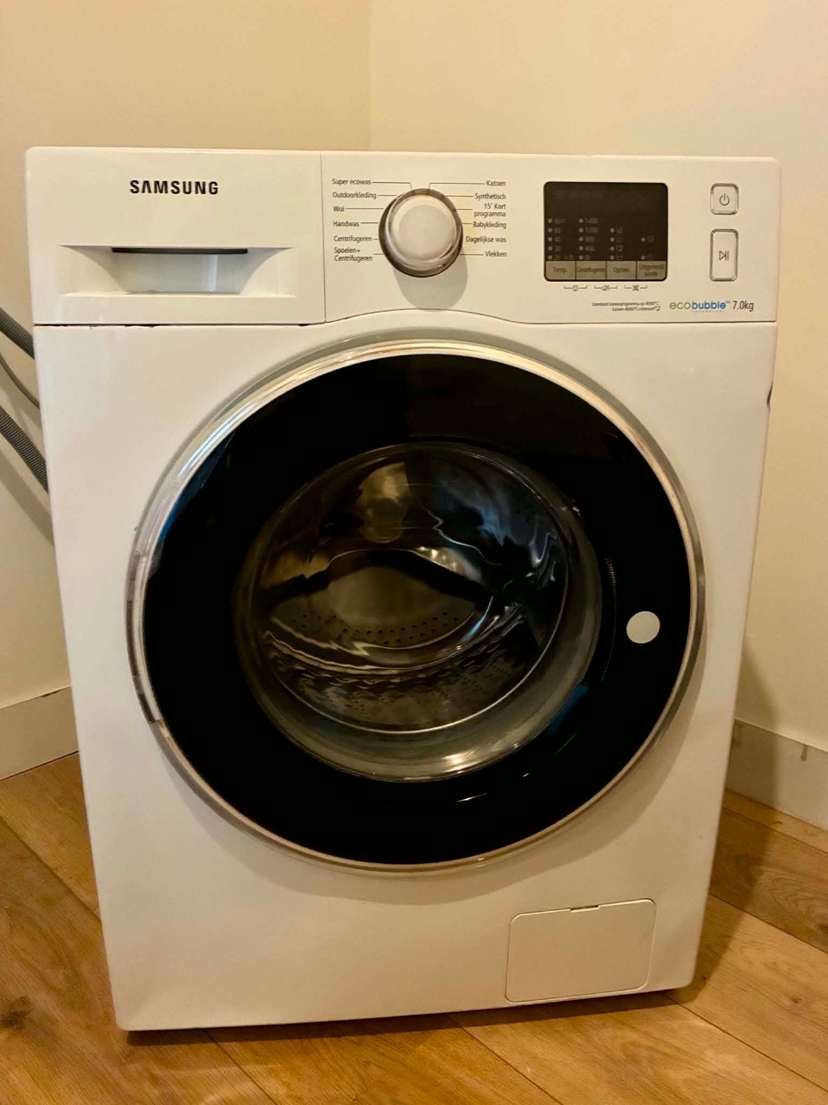 Samsung EcoBubble Wasmachine WF70F5ECQ4W - 7kg, 1400 RPM, Witgoed en Apparatuur, Wasmachines, Gebruikt, Ophalen of Verzenden, Voorlader