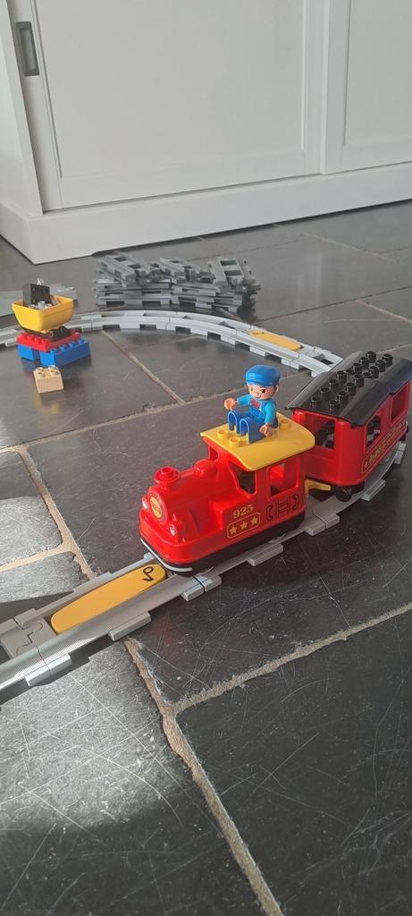 Complete Duplo trein en brug. Nr 10874 en 10872, Ophalen of Verzenden, Zo goed als nieuw, Handmatig, Overige merken