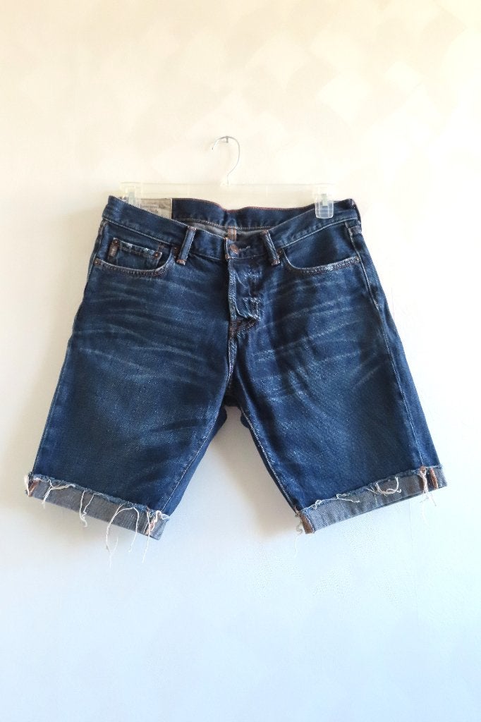 Korte Broek Denim Abercrombie & Fitch mt 31 (J29), Blauw, Ophalen of Verzenden, Zo goed als nieuw, Abercrombie & Fitch