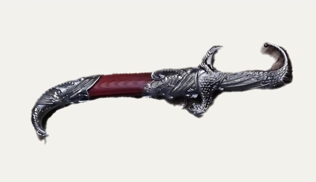 Sier Dolk met Drakenmotief - Decoratief Verzamelobject, Ophalen of Verzenden, Gebruikt