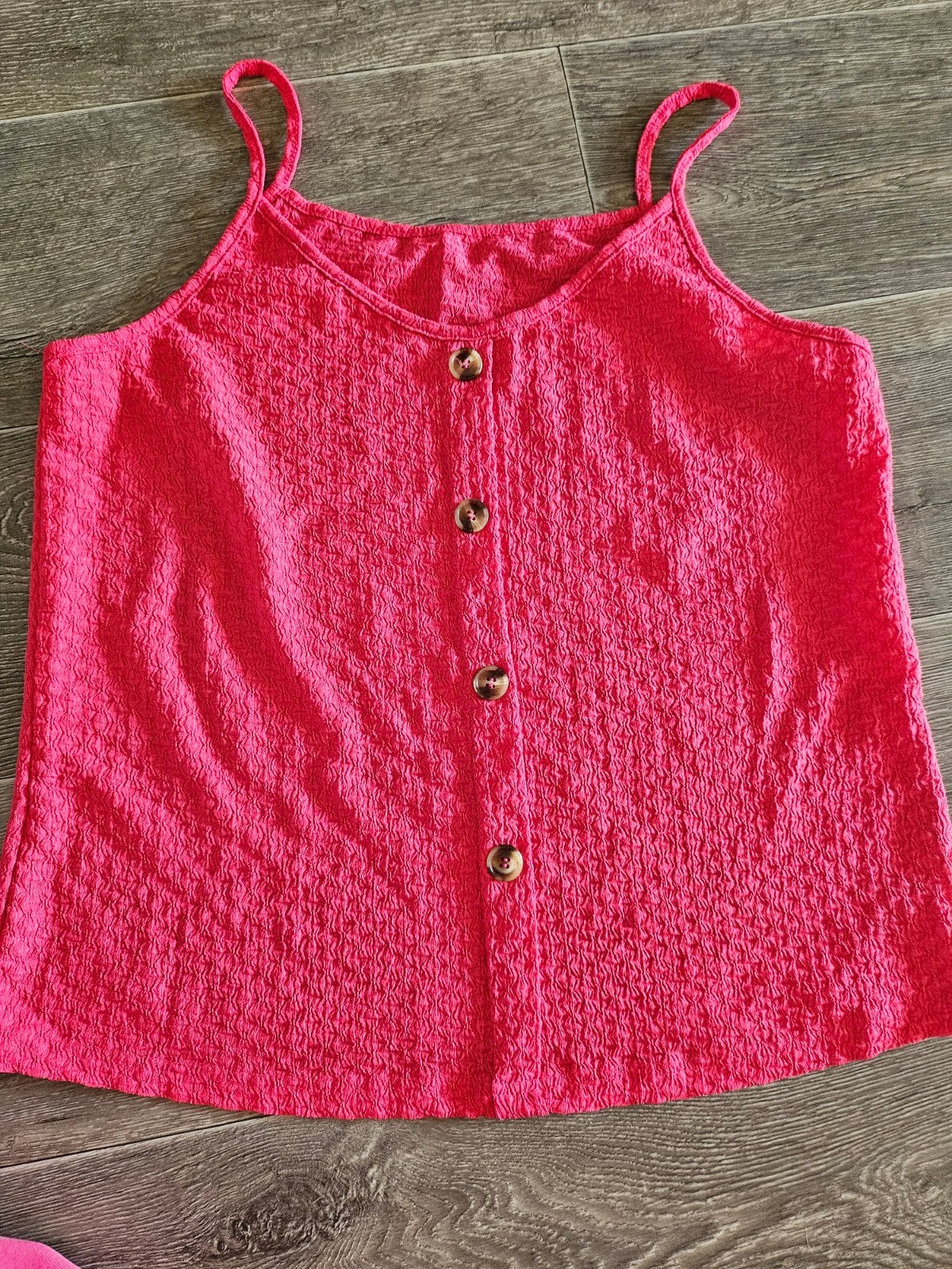 Roze top met knoopjes, Maat 42/44 (L), Ophalen of Verzenden, Zo goed als nieuw, Roze