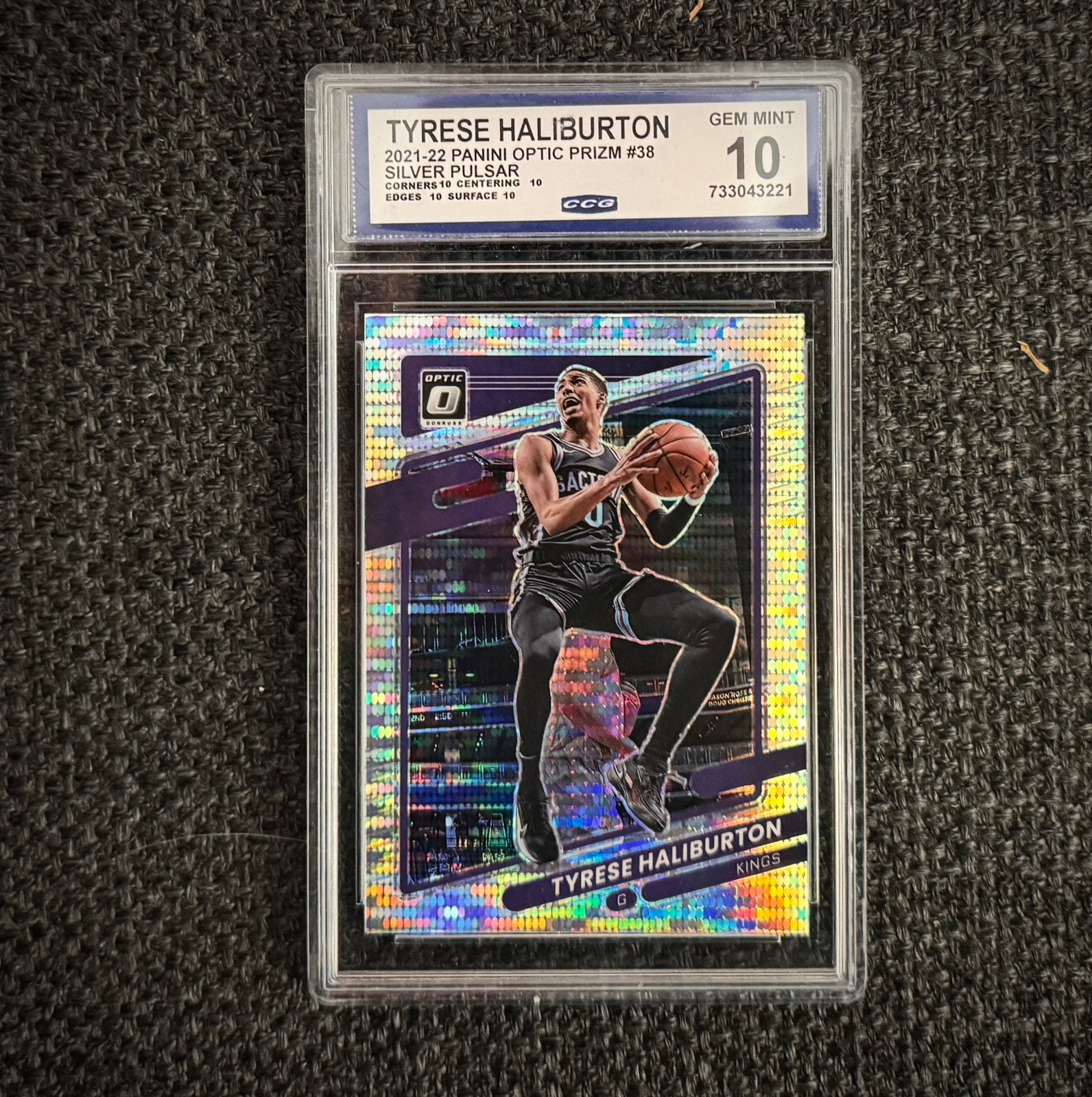 Tyrese Haliburton graded NBA kaart card basketball panini, Ophalen of Verzenden, Zo goed als nieuw, Plaatje