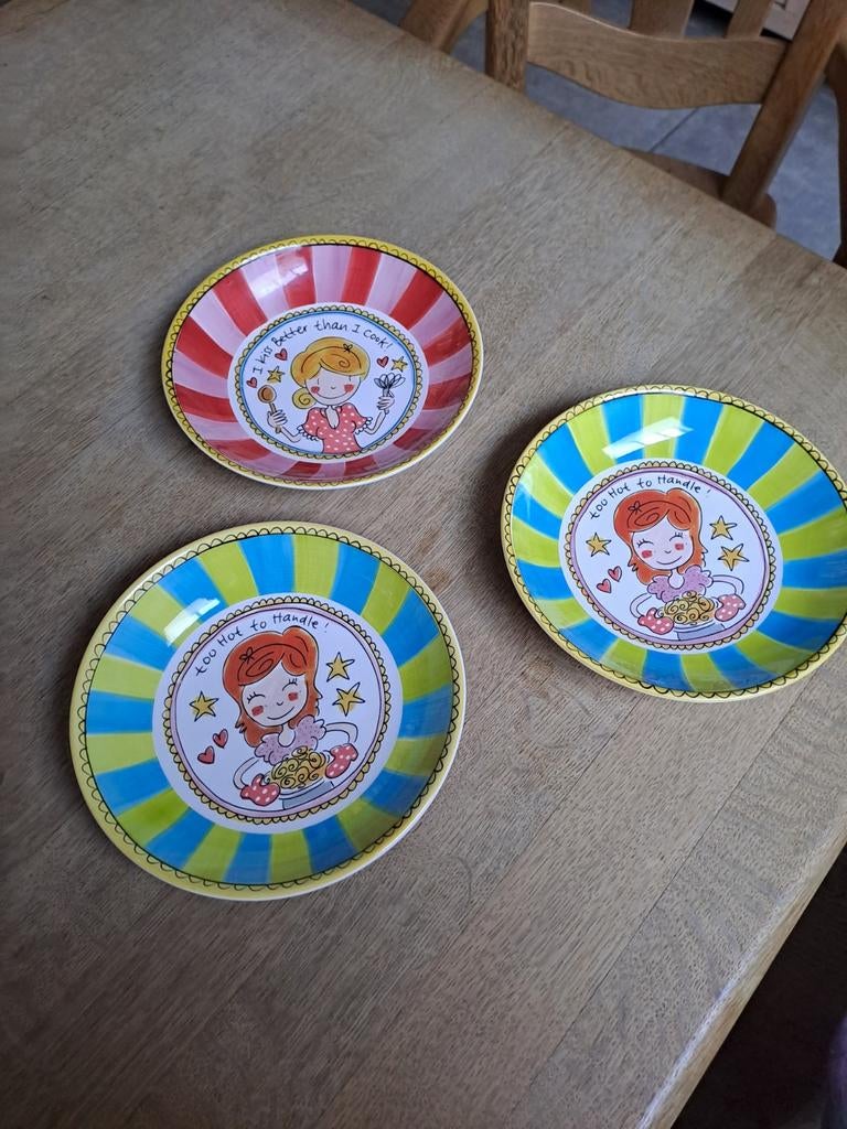 Blond amsterdam spagetty borden, Ophalen, Zo goed als nieuw, Bord