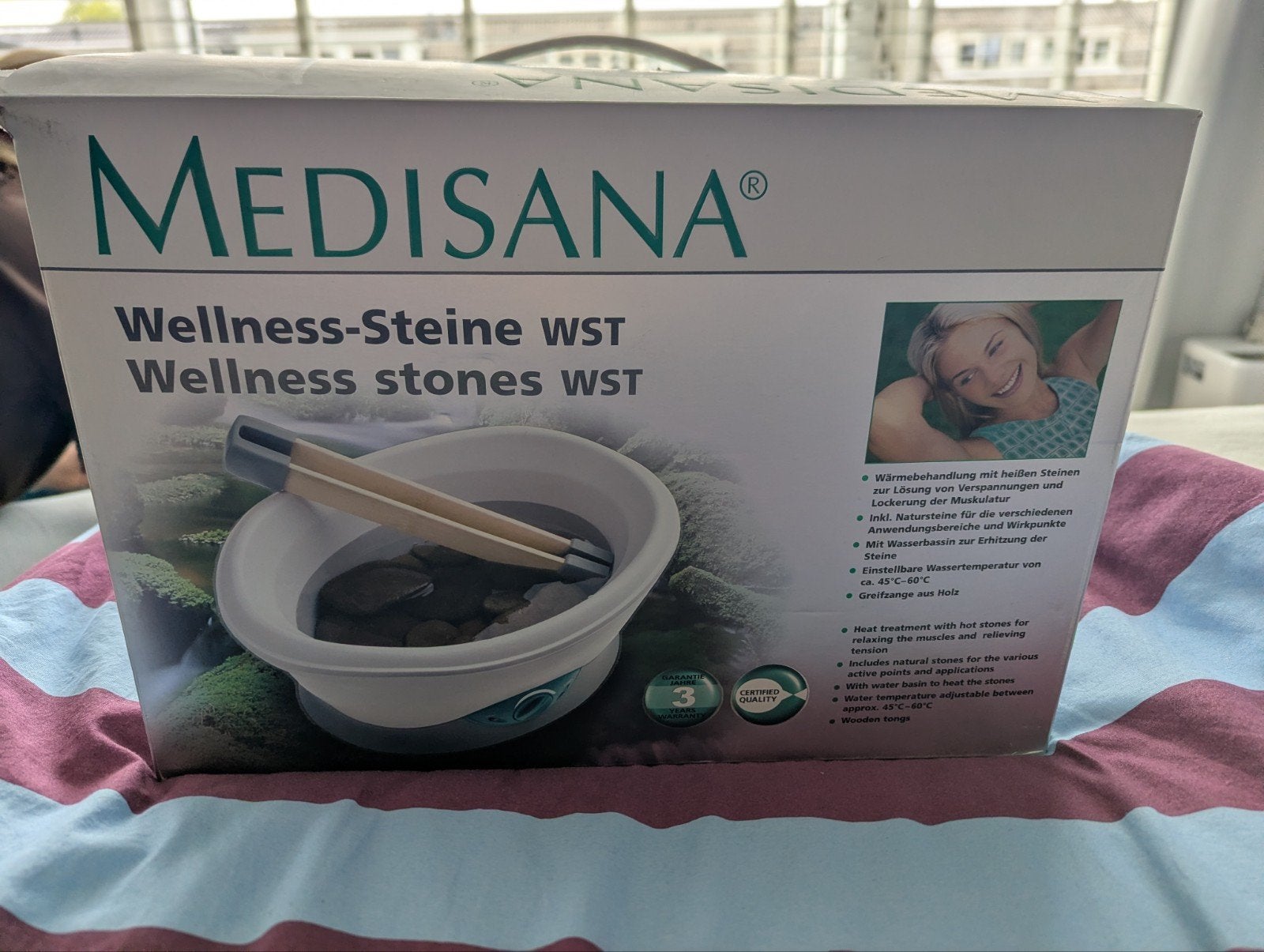 Medisana Wellness Hotstone Massage Set, Ophalen of Verzenden, Zo goed als nieuw, Hotstone