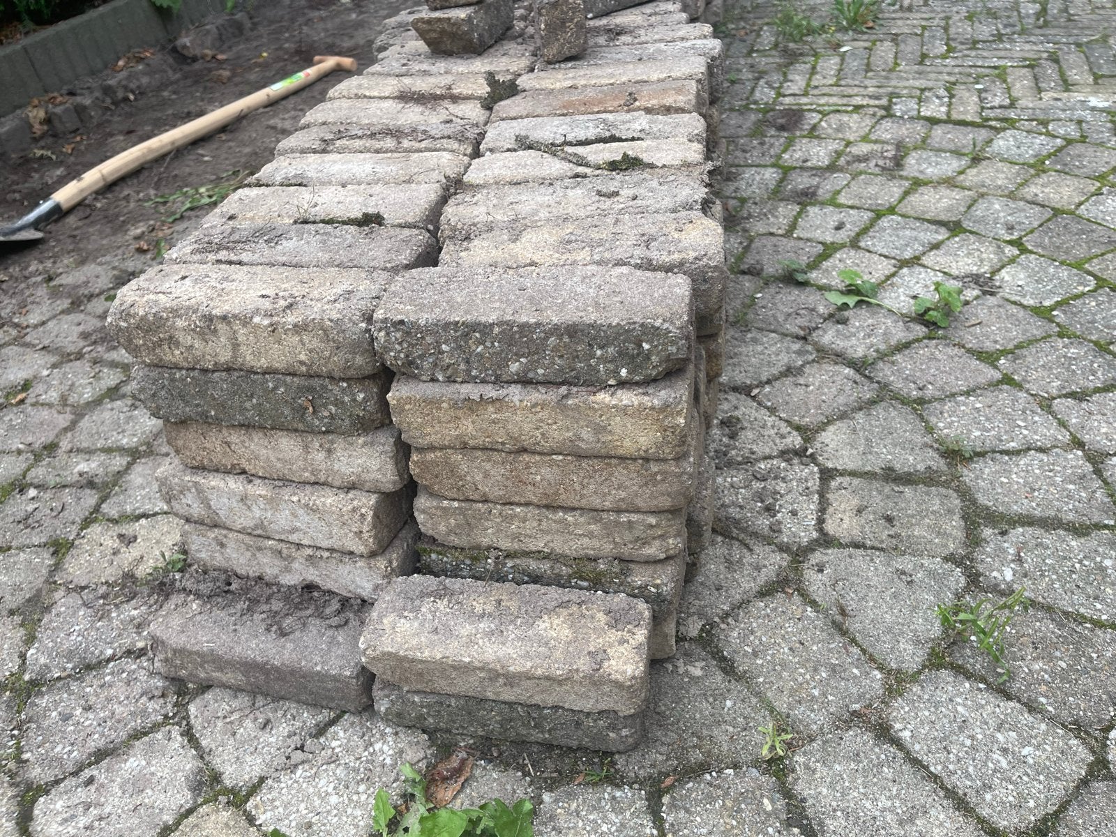 Klinkers - hele tuin, Tuin en Terras, Ophalen, Gebruikt, Klinkers, 10 m² of meer