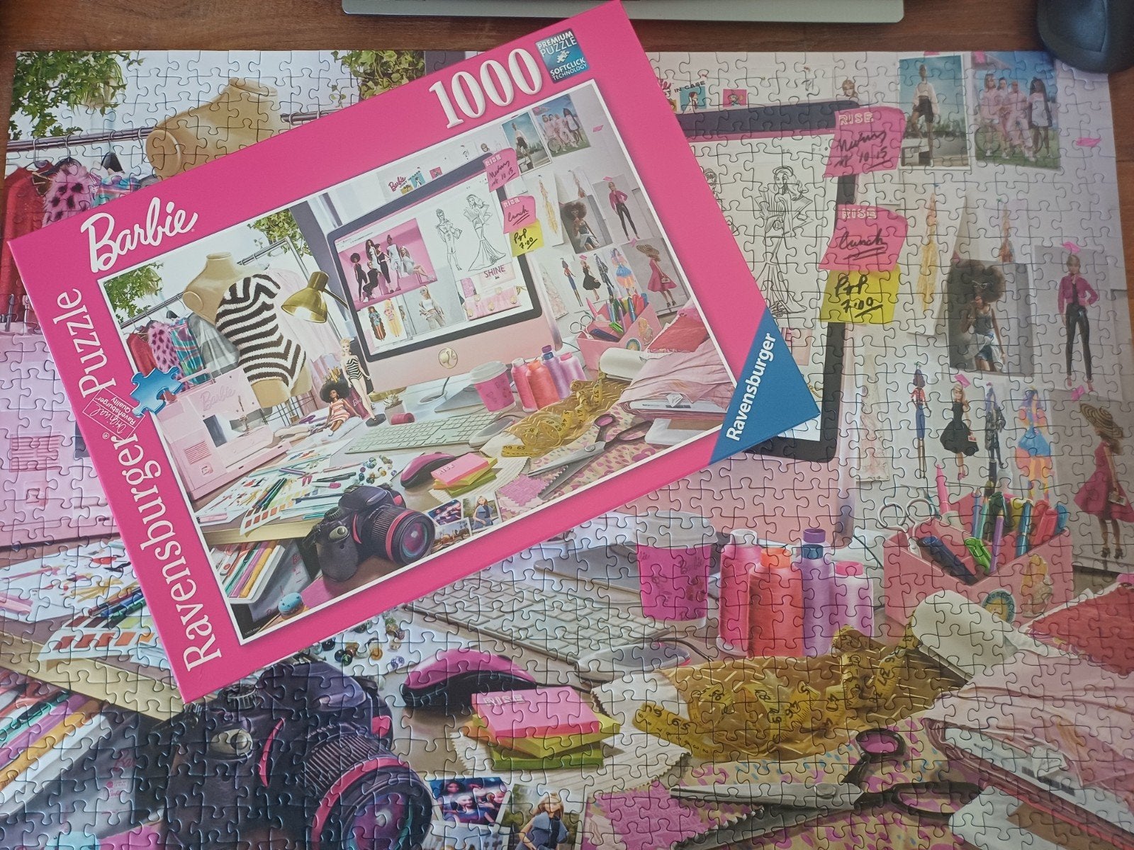 Ravensburger Barbie puzzel 1000 stukjes, Verzenden, 500 t/m 1500 stukjes, Zo goed als nieuw