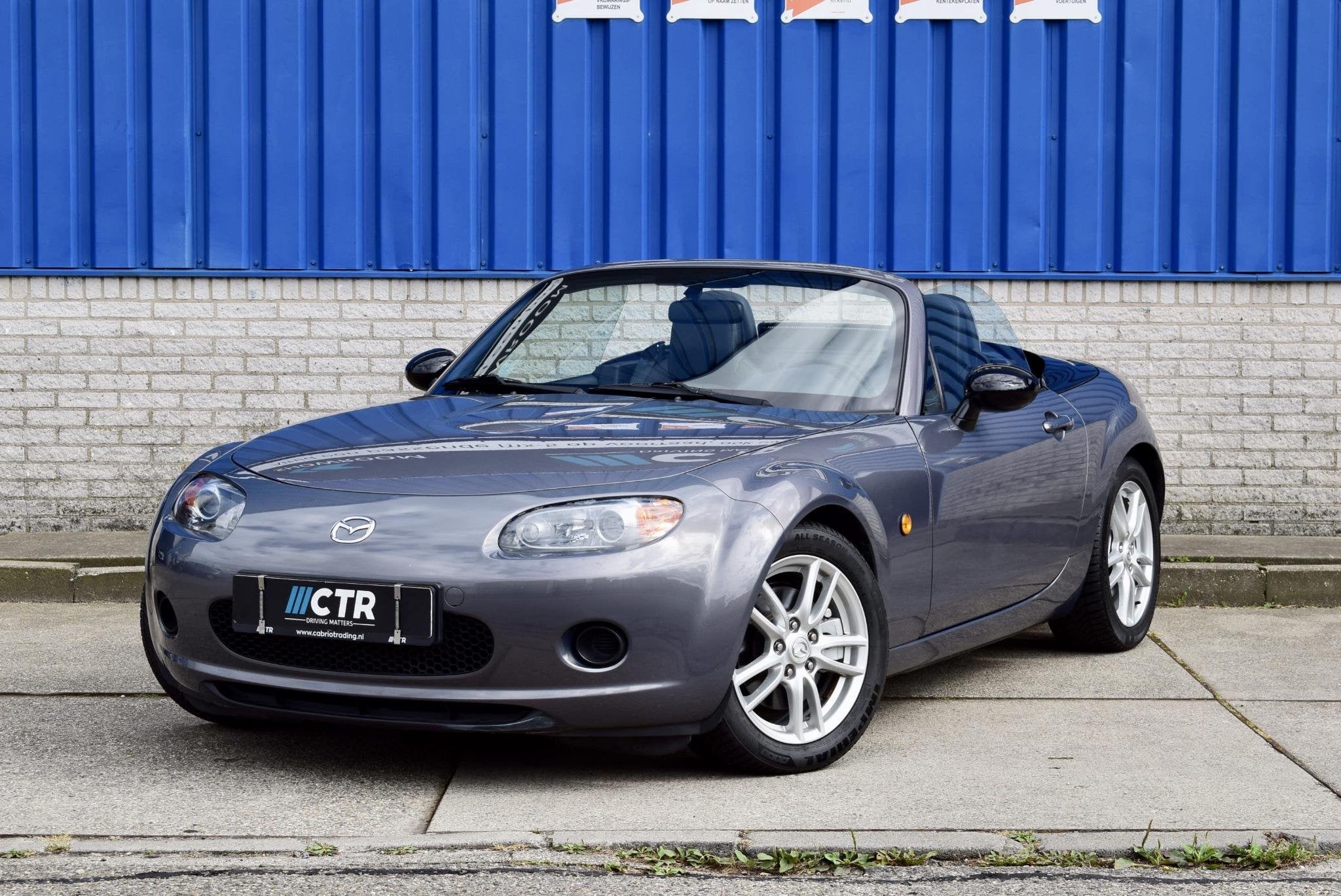 Mazda MX-5 1.8 Touring Lederen bekleding airco nwe apk, Auto's, Achterwielaandrijving, Gebruikt, Zwart, 4 cilinders